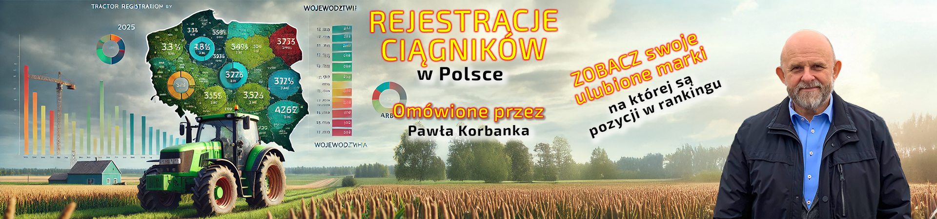 REJESTRACJE CIĄGNIKÓW W POLSCE - RANKING TRAKTORÓW