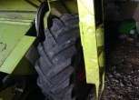 Widok na koło w używanym kombajnie Claas 