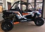 prawy bok używany Polaris RZR XP Turbo EPS srebrno pomarańczowy