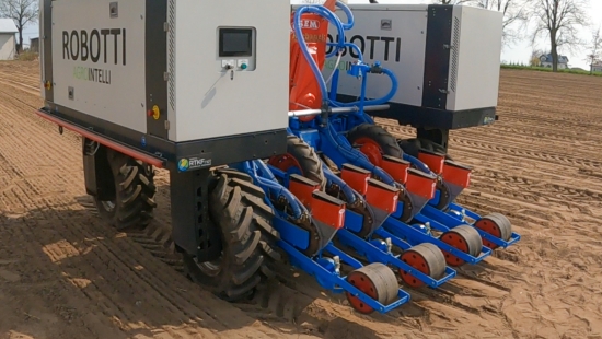 Robot Robotti i siewnik Monosem