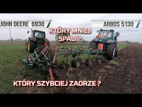 Embedded thumbnail for John Deere i Arbos zużycie paliwa | wydajność w orce | cena traktora | porównanie ciągników