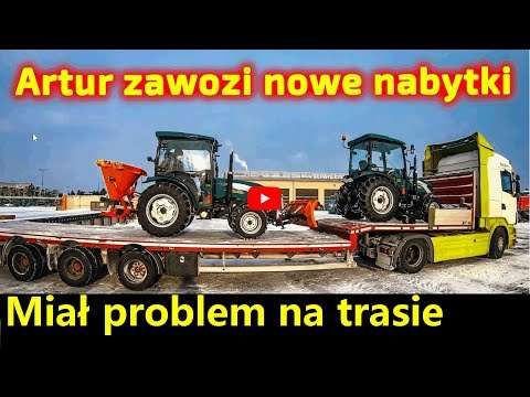 Embedded thumbnail for Artur miał komplikacje na trasie wpakował się ładunkiem w polną zaśnieżoną drogę było ciemno…
