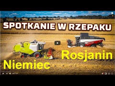 Embedded thumbnail for 3 Niemców i Rosjanin  na tym samym polu w rzepaku Żniwa 2020 Claas / Rostselmash