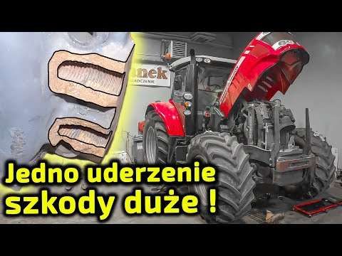 Embedded thumbnail for Jedno uderzenie a szkody duże Mechanicy byli szybsi niż kamerzysta Ciągnik Massey Ferguson 7614