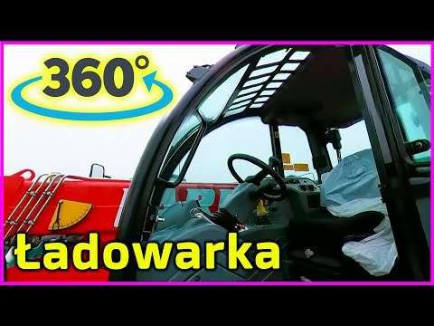 Embedded thumbnail for Jeszcze tak nie było Ładowarka teleskopowa Obraz filmu obracaj w dowolnej płaszczyźnie VR 360º