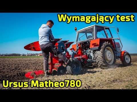 Embedded thumbnail for Ursus Matheo780 docierany przy wiosennej orce u Bartka, pod buraka cukrowego