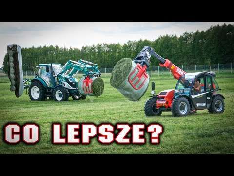 Embedded thumbnail for Ładowarka teleskopowa i ciągnik z turem przy zbieraniu balotów czym lepiej ładować i zwozić?