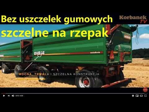Embedded thumbnail for Niemcy wymogli od PL producenta przyczep gwarancji szczelności na rzepak bez uszczelek gumowych