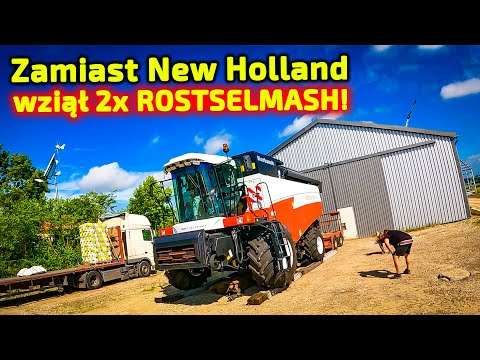 Embedded thumbnail for Zamiast New Holland Piotr przywiózł 2 szt. Rostselmash Acros 595+