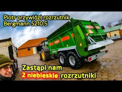 Embedded thumbnail for Zmniejszymy KOSZTY nawożenia mineralnego  Mamy kurzaj  Piotr dowiózł rozrzutnik obornika Bergmann