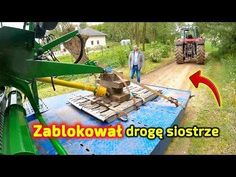 Embedded thumbnail for Piciu przywiózł prasę McHale Zablokował drogę na czas rozładunku.