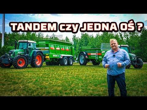 Embedded thumbnail for Co LEPSZE TANDEM (2 osie) czy JEDNA OŚ przy rozrzutniku obornika ? bezcenny nawóz organiczny