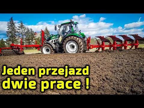 Embedded thumbnail for Praktyczny zestaw Wahadłowy wał Campbell na Przedni TUZ ciągnika i 4-skibowy pług obracalny