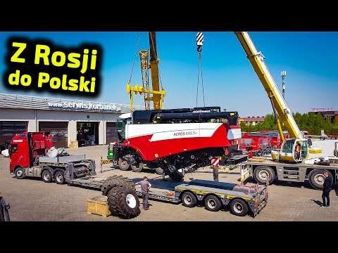 Embedded thumbnail for Kombajn z Rosji w Polsce Po co te dźwigi? i dlaczego dwa?