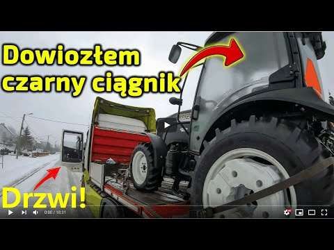 Embedded thumbnail for Artur jechał 2 dni! i dowiózł Czarny Ciągnik pod dom Zjechał z ciężarówki na śliską drogę