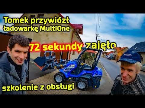 Embedded thumbnail for Tomek przywiózł ładowarkę MultiOne Rozładunek, szkolenie, formalności zajęły jemu 10,5 min.
