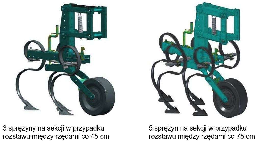 Sekcje pielące pielnika Arbos Sekcje pielące pielnika Arbos