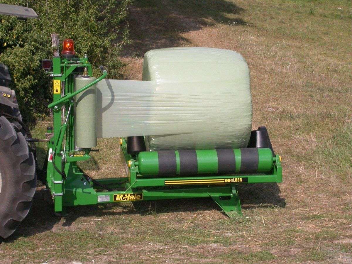 Owijarka do bel okrągłych stacjonarna McHale 991 LB na korbanek.pl Owijarka do bel okrągłych stacjonarna z pilotem McHale 991 LBER