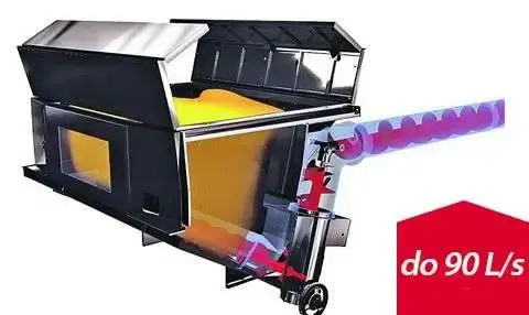wyładunek ziarna z prędkością do 90l/s ACROS szybki wyładunek ziarna z prędkością do 90l/s kombajn zbożowy Rostselmash ACROS od korbanek