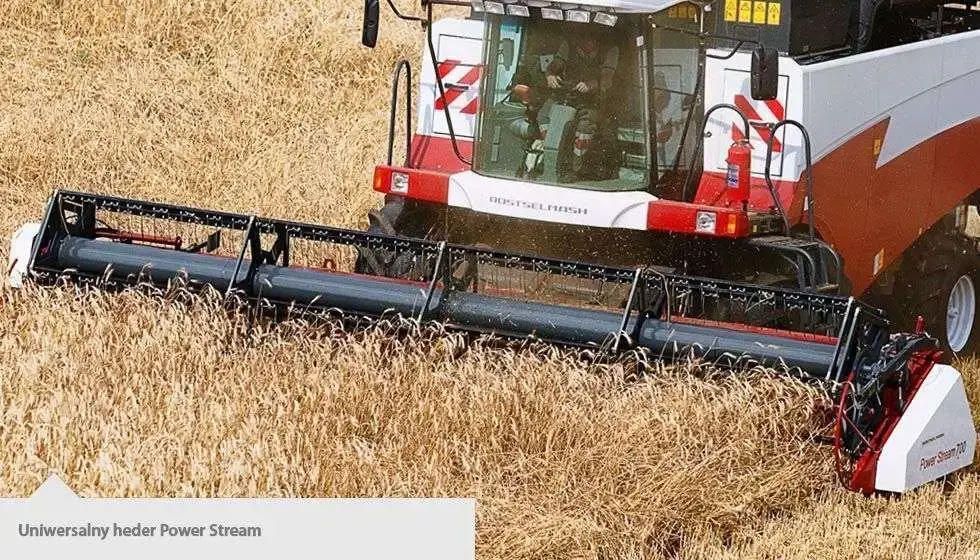 adapter do zbioru zbórz kombajn ACROS 595 Plus Rostselmash heder do zbioru zbórz kombajnu ACROS 595 Plus Rostselmash korbanek