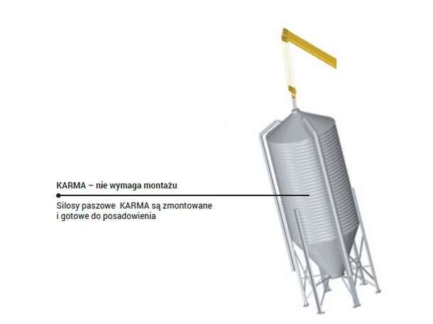 Silos Unia KARMA nie wymaga montażu Silos KARMA nie wymaga montażu